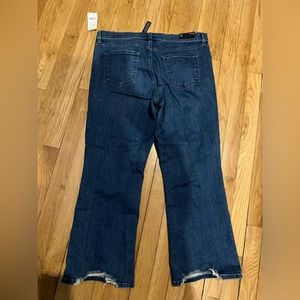 NEW J Brand Selena Crop Bootcut Mid-Rise Jeans Denim Polaris Destruct Sz 32 $248